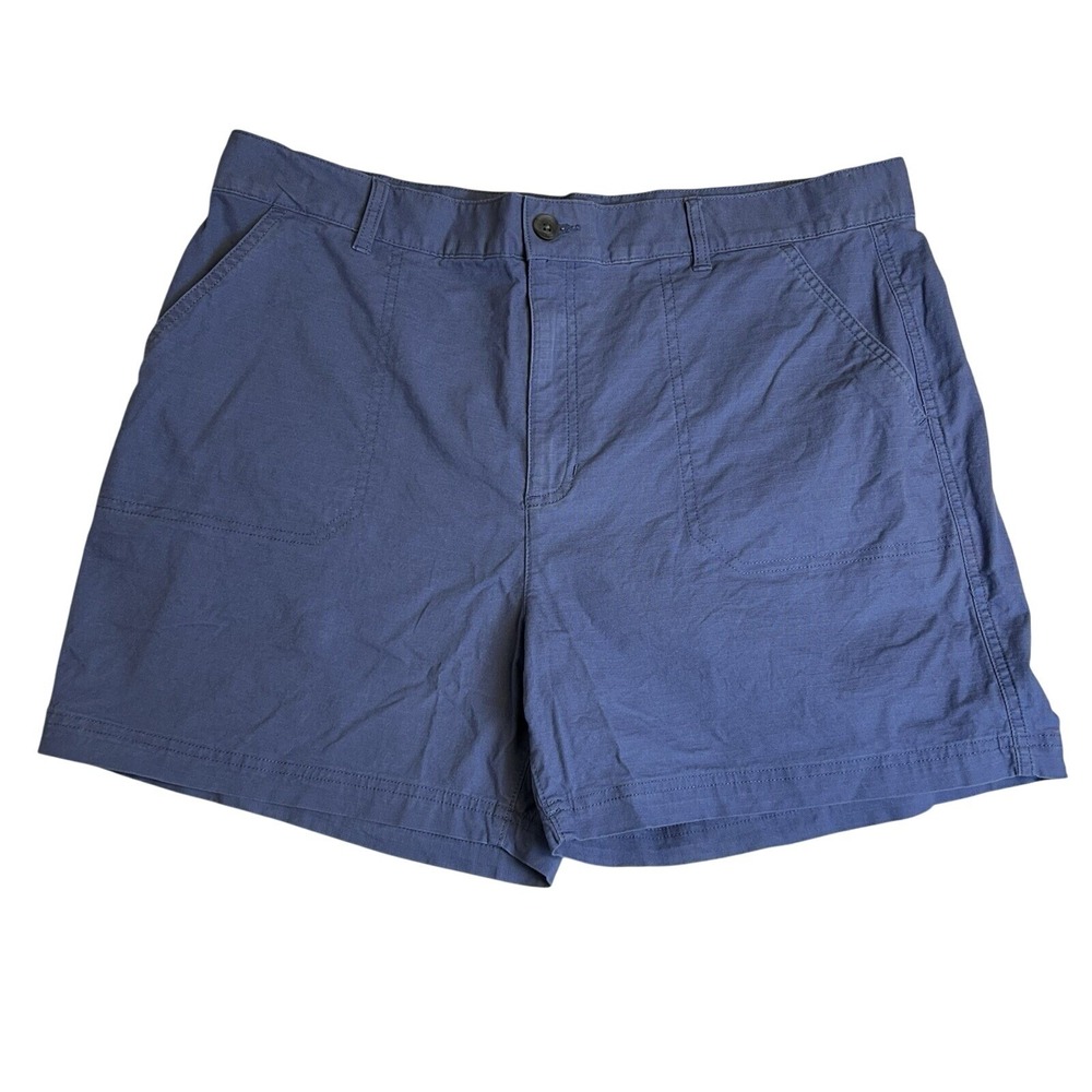 Eddie Bauer Women's Adventurer Stretch Ripstop Mulberry 5" Inseam Shorts Size 14